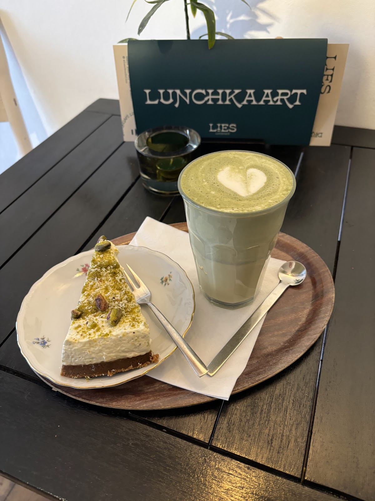 Matcha en taart