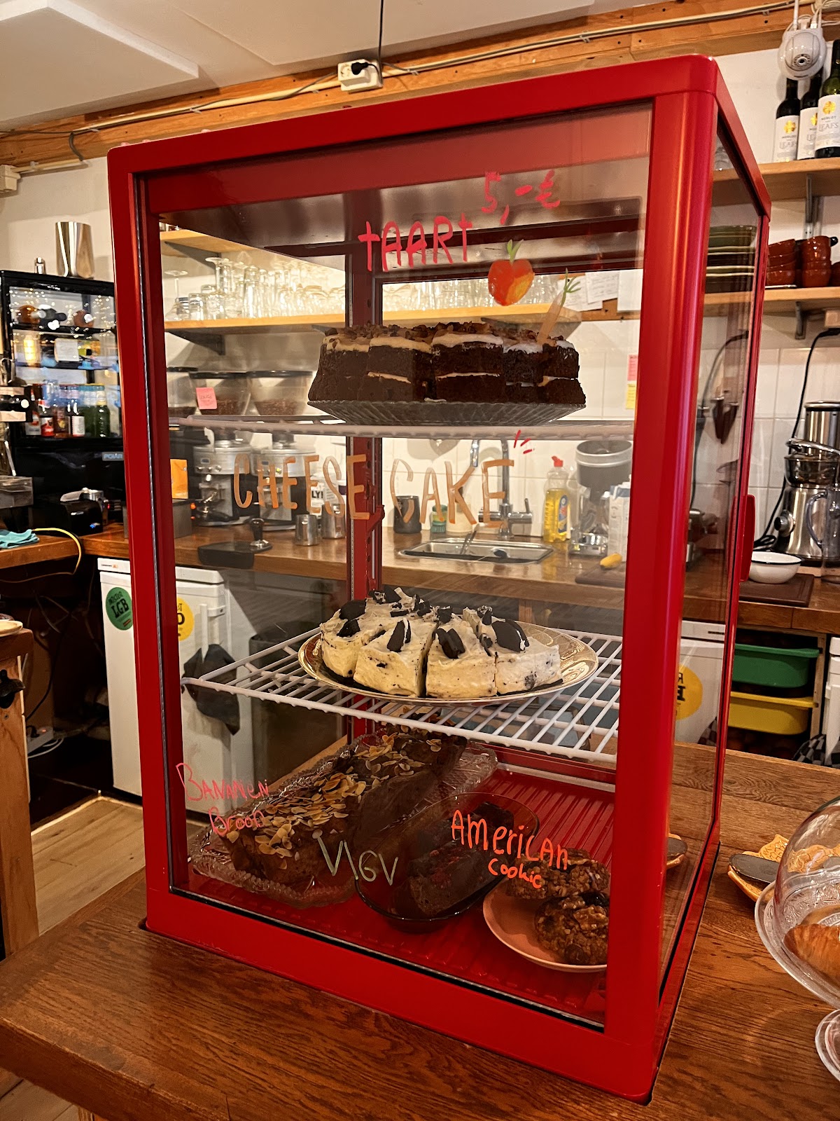 De rode vitrine